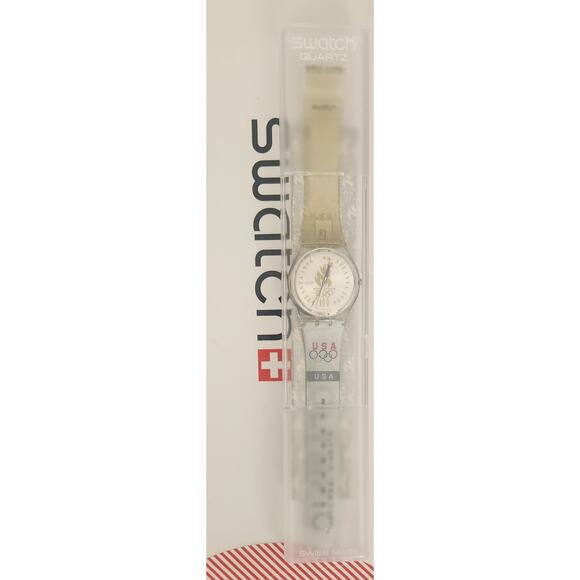 Swatch watch OLYMPIC ATHLETES USA GZ150AJ 1996 Olympic Specials New old stock - Picture 4 of 11